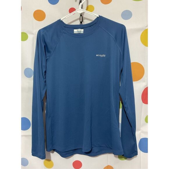 Columbia Blue Athletic Top Long Sleeve Size Small 🌿💕 - Picture 9 of 9